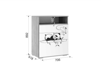 Комод ПАНДА 27.01  (706х418х724)