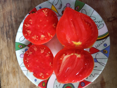 Томат Розовое сердце Пессака полосатое (Coeur Rose de Pessac Stripe )