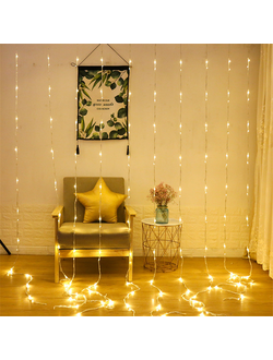 Светодиодная гирлянда "Водопад" 61# (теплый) 3х2м 5шт