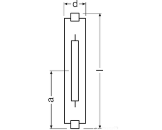 Металлогалогенная лампа Osram Vialox NAV-TS Super 4Y 150w RX7s-24