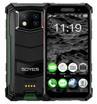 Soyes S10 MAX - маленький защищённый смартфон 3.5" экран