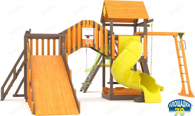 Всесезонная площадка IgraGrad С Мостик 2 с трубой SF