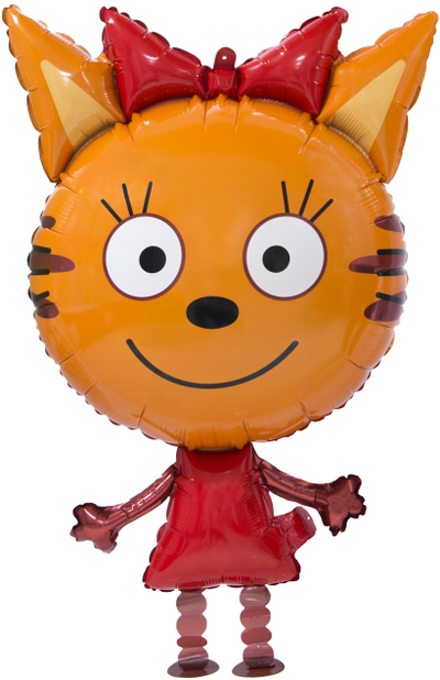 Шар 3D (32''/81 см) Ходячая Фигура, Три Кота, Карамелька