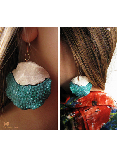 Сказки братьев Гримм. Круглые серьги в стиле фэнтези из коллекции волшебных украшений Винсенто