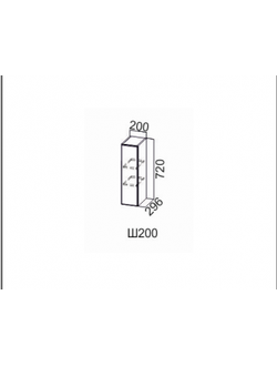 Шкаф навесной 200/720