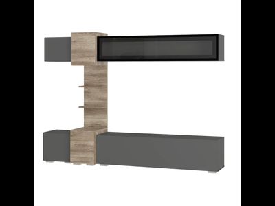 Гостиная Рейн (2200*1600*400мм) Графит/Дуб каньон
