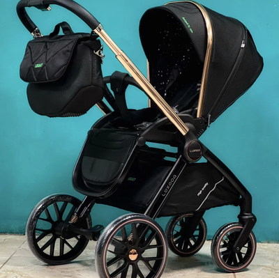 Детская коляска Luxmom 788 (реверсивный блок) Черный