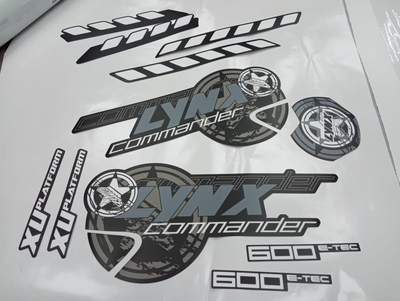 Наклейки на снегоход lynx xtrim commander 600 e-tec 2014