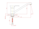 443388 Смеситель для кухни ZOLLEN MAINZ (Арт. МА73410532) изл. 220 мм,цевье 18мм, карт. 35мм