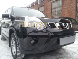 Защита радиатора Nissan X-Trail 2011-2014 black низ PREMIUM