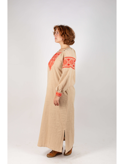 Платье славянское из крапивы  "Макошь Алатырь"