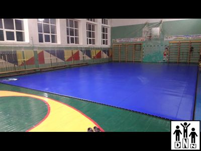 Покрышка борцовская 12х12м плотность 630гр*м2 одноцветная липучки DNN