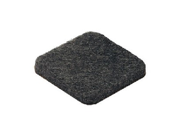 QB Подпятник самоклеящийся квадратный 20х20 фетр Чёрный  QB0608.VP000.BK0PC.CH  ARISTO *