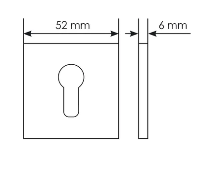 Накладки на ключевой цилиндр MORELLI MH-KH-S6 W Цвет - Белый