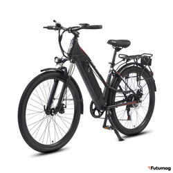 Электровелосипед WHITE SIBERIA CAMRY LIGHT 500W матовый черный