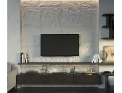 Стеновая панель Bello Deco A005-1 PU, 3D, дюрополимер, влагостойкая, под покраску, 120х60х3 см