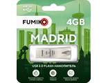 Флешка FUMIKO MADRID 4GB серебристая USB 2.0
