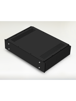 Корпус для усилителя высотой 2U с боковыми радиаторами