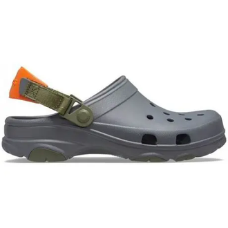 CROCS CLASSIC ALL TERRAIN CLOG СЕРЫЕ С ОРАНЖЕВЫМ