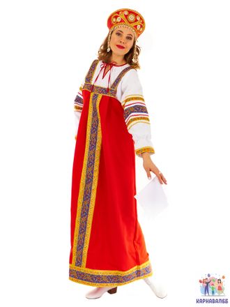 Русский народный костюм Княжна, 48-50