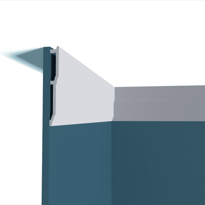 Плинтус напольный Перфект Plus P175, из дюрополимера, влагостойкий, под покраску, 2 метра