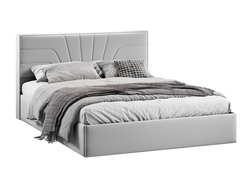 Спальня ПАНДОРА - Кровать c подъемным механизмом Тип 1 Велюр Confetti Silver