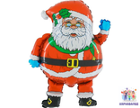 Шар Санта-Клаус 80 см  ( шар   + гелий + лента)