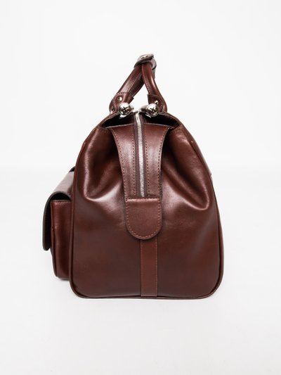 Кожаный саквояж Fabriano premium brown (арт. 4008-53)