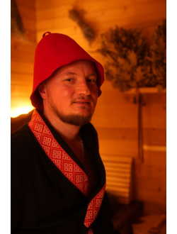 Шапка банная - шерсть мериноса 100%