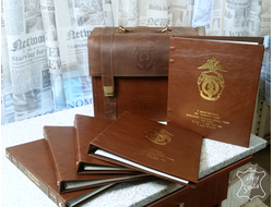 фотоальбом на заказ, подарок руководителю, фотоальбом из кожи, кожаный альбом, архив для фото