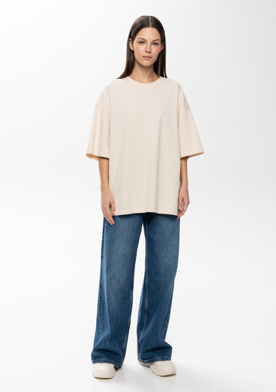 Футболка оверсайз (А40) 260 гр/м2, 100% хлопок, футер-петля