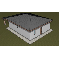 Одноэтажный дом с тремя спальнями 91м² (S89)