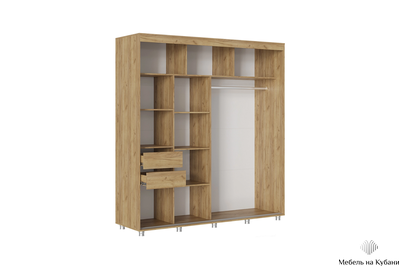 Форест 2.0 м шкаф-купе  Дуб крафт золотой