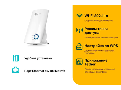 Усилитель WI-FI TP-LINK WA850RE Белый