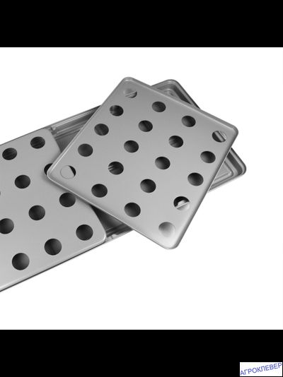 Крышка  (1 шт.) для 1/2 поддона 1250x550 АБС-пластик 20 отверстий д.55мм