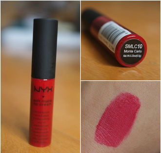 Стойкая жидкая матовая помада NYX Soft Matte Lip Cream 10 Monte Carlo (Монте Карло)