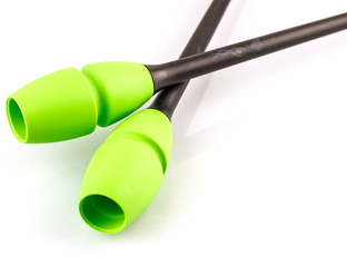 БУЛАВЫ ДЛЯ ХУДОЖЕСТВЕННОЙ ГИМНАСТИКИ ЧЕРНО-ЗЕЛЕНЫЕ ВСТАВНЫЕ ...