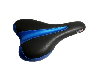 Седло Velo VL-3127, комфорт. D2, анатом., 270х150 мм, черн./син.