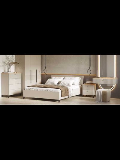 Ника Подвесная консоль, ПВШ 800*180*300 (мдф бежевый мат-05 / лдсп кашемир + дуб делано)