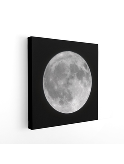 Печатная картина на деревянном подрамнике , 40*40 см. "Луна"