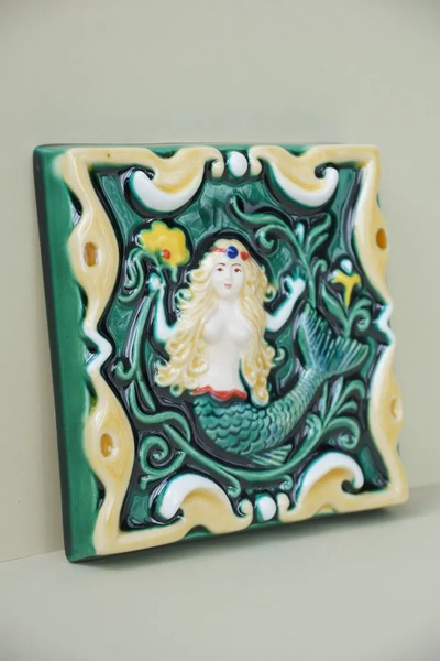 Русалка цветная (керамическая плитка)