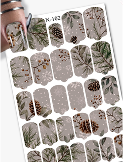 Пленка для маникюра Осень/Зима N-102