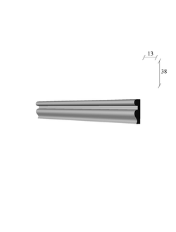 молдинг МЛ-124 гипсовый для стены