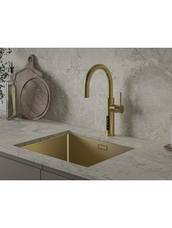 Система мгновенного кипячения воды с газацией и охлаждением 5в1 AQUAHOT ASPEN LG (светлое золото)