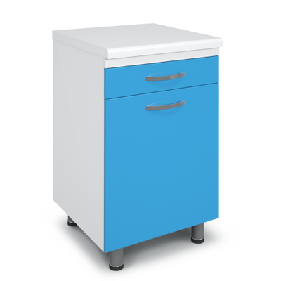 Тумба металлическая с ящиками на опорах ТМЯ-1.0