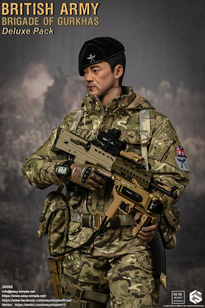 Боец бригады гуркхов Британской армии - Коллекционная ФИГУРКА 1/6 British Army Brigade of Gurkhas Deluxe Pack (26068) - Easy&Simple