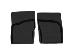 Коврик салонный резиновый (черный) для Daewoo Nexia (05-16) (передний ряд сидений) (Борт 4см)