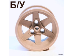 ! Б/У - Wheel 56mm D. x 34mm Technic Racing Medium, 3 Pin Holes, Light Bluish Gray (44772 / 4211845) - Б/У