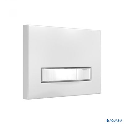 Кнопка AQUAZIA для инсталляции ATOM Line (Белая/Хром глянец)