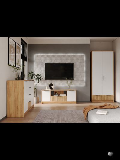 Ивис Комод КМ-002 Дуб Крафт золотой / Белый